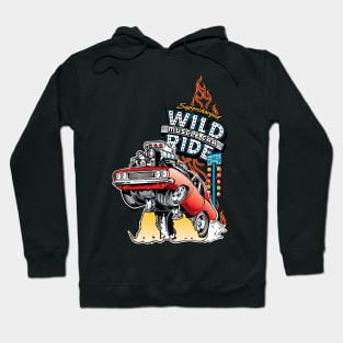 Hot Rod Wild Ride Muscle Car Hoodie